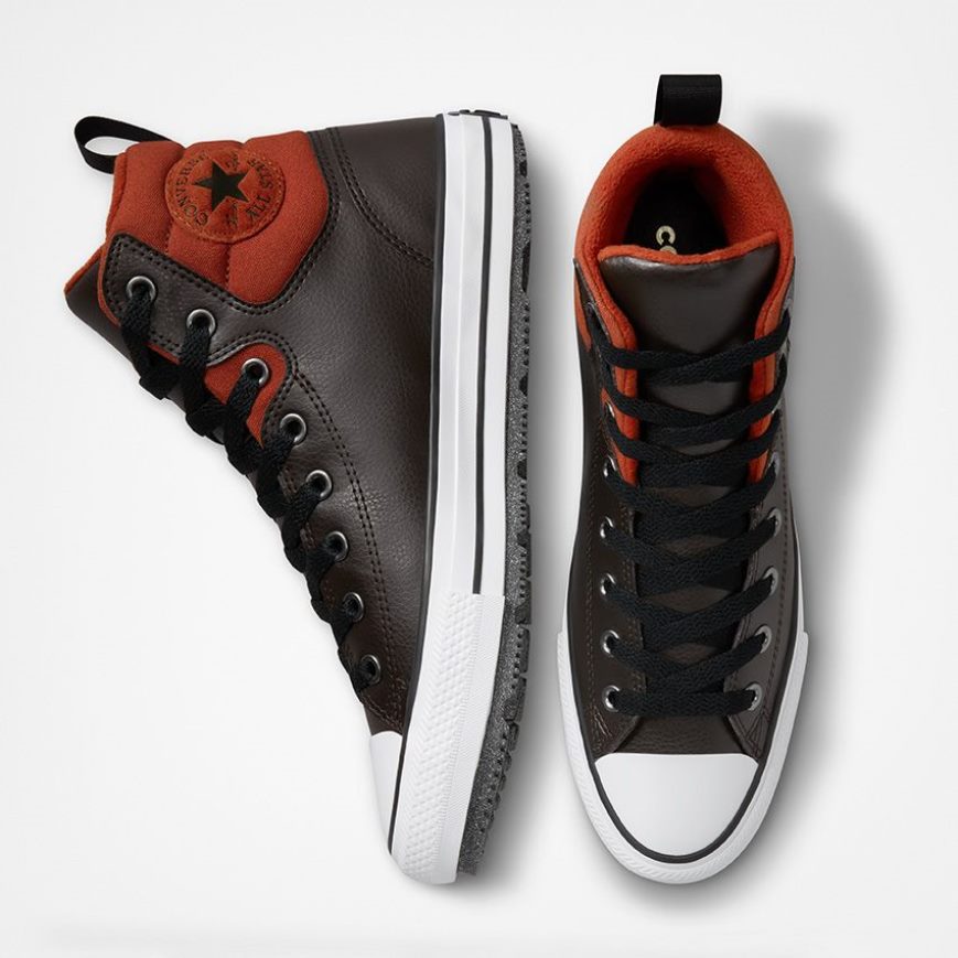 Pánské Zimní Boty Converse Chuck Taylor All Star Berkshire Vody Resistant Vysoké Hnědé Oranžové Černé | CZ AXVM75